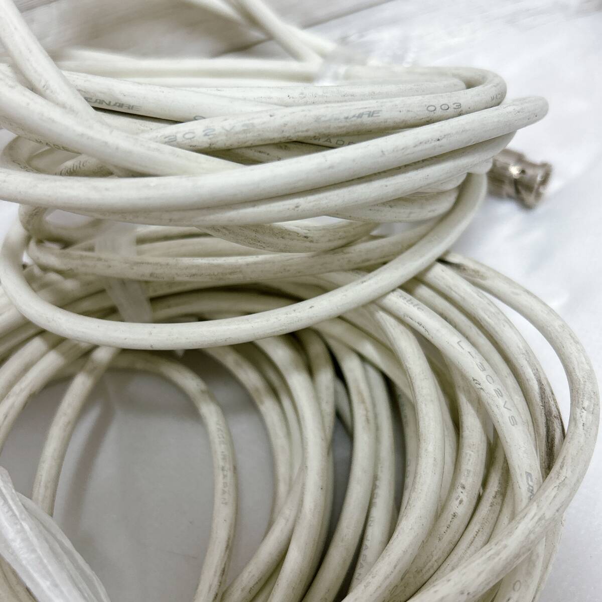 【01】CANARE ②汚れ有ホワイトカラーケーブルまとめ 中古品_画像4