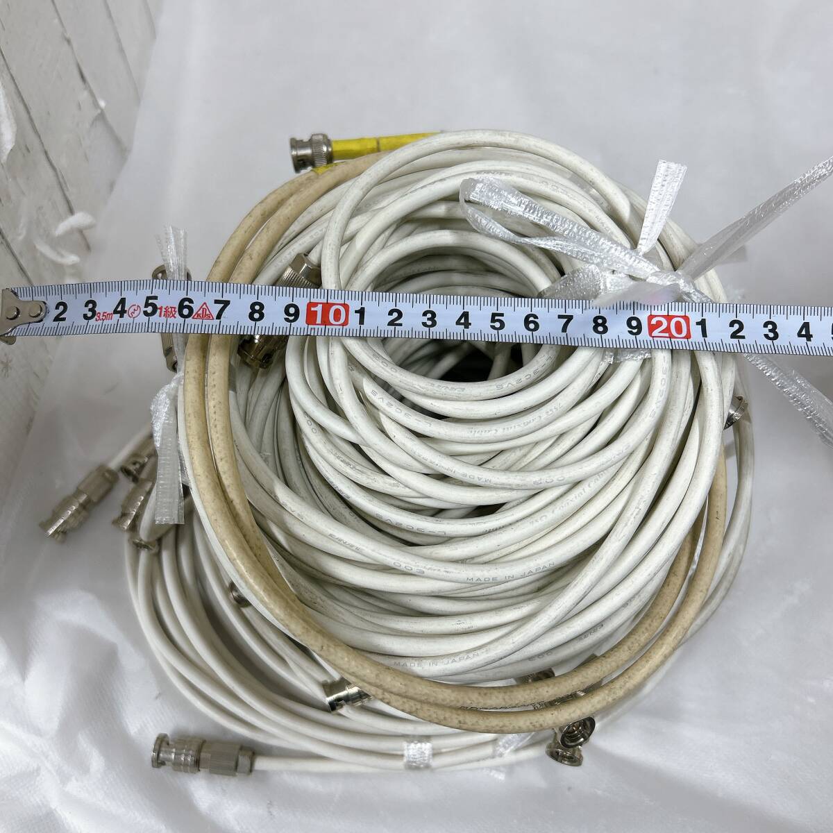 【01】CANARE ②汚れ有ホワイトカラーケーブルまとめ 中古品_画像9