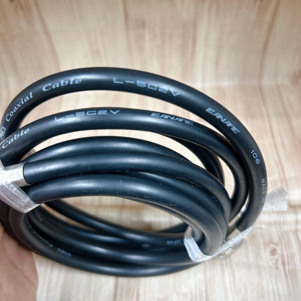 【01】CANARE カナレ Coaxial cable 75Ω L-5C2V 106 2M40CM ケーブル 中古品 送料600円_画像4