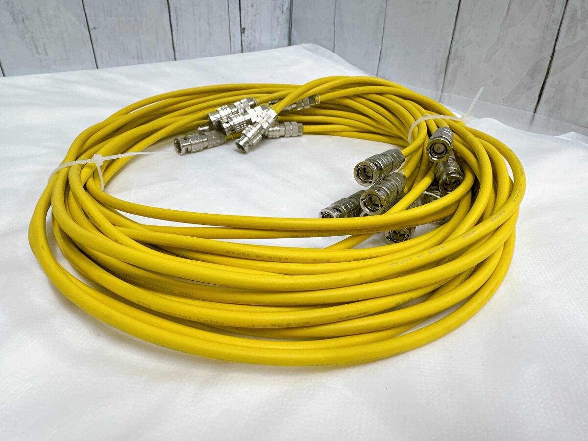 【05】L-3C2VS CANARE Coaxial Cable 806 75Ω カナレ ケーブル イエロー_画像2