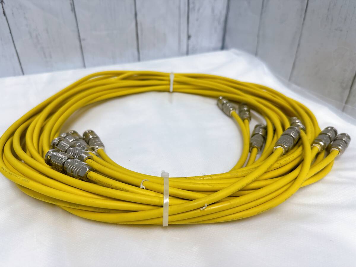 【05】L-3C2VS CANARE Coaxial Cable 806 75Ω カナレ ケーブル イエロー_画像3