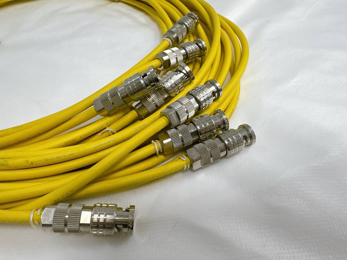 【05】L-3C2VS CANARE Coaxial Cable 806 75Ω カナレ ケーブル イエロー_画像4