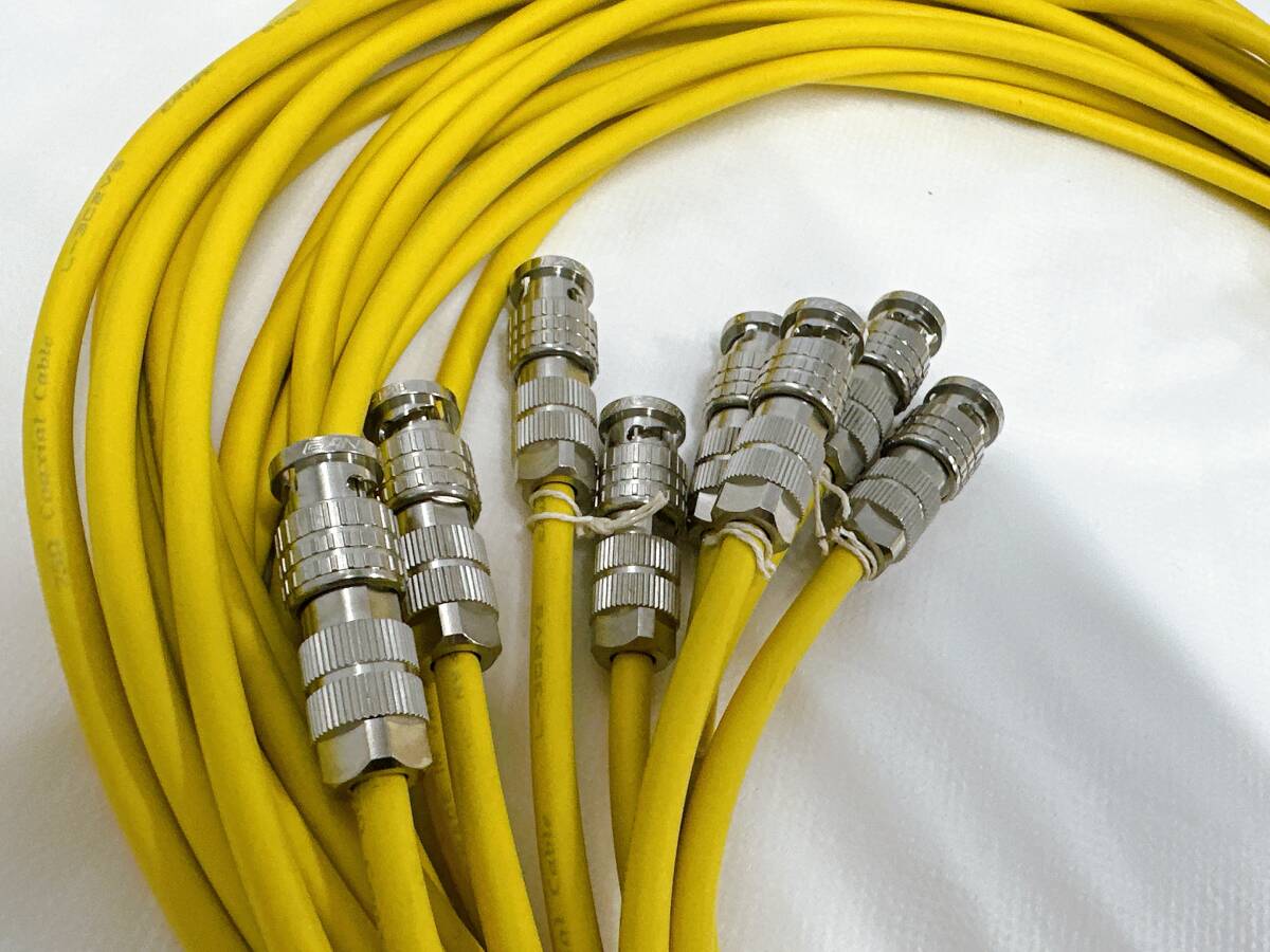 【05】L-3C2VS CANARE Coaxial Cable 806 75Ω カナレ ケーブル イエロー_画像5