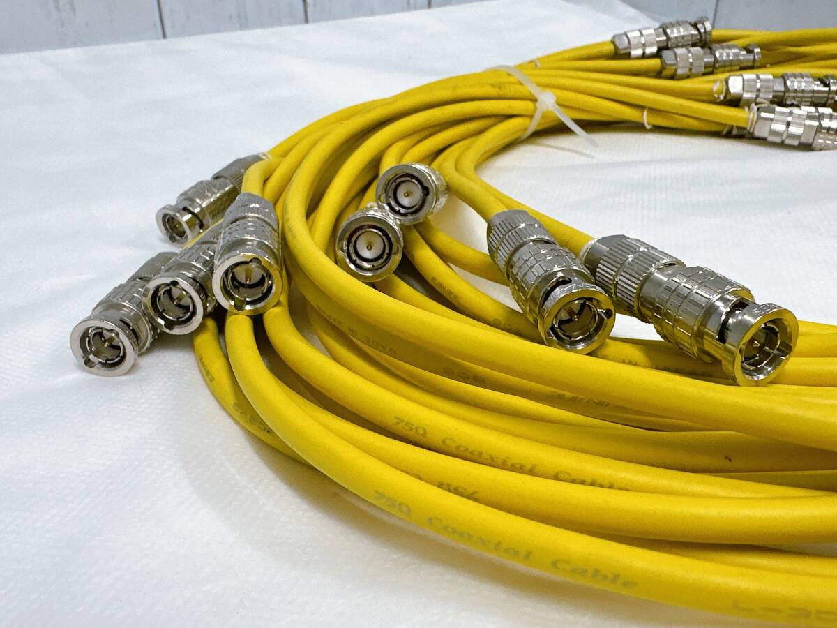 【05】L-3C2VS CANARE Coaxial Cable 806 75Ω カナレ ケーブル イエロー_画像6