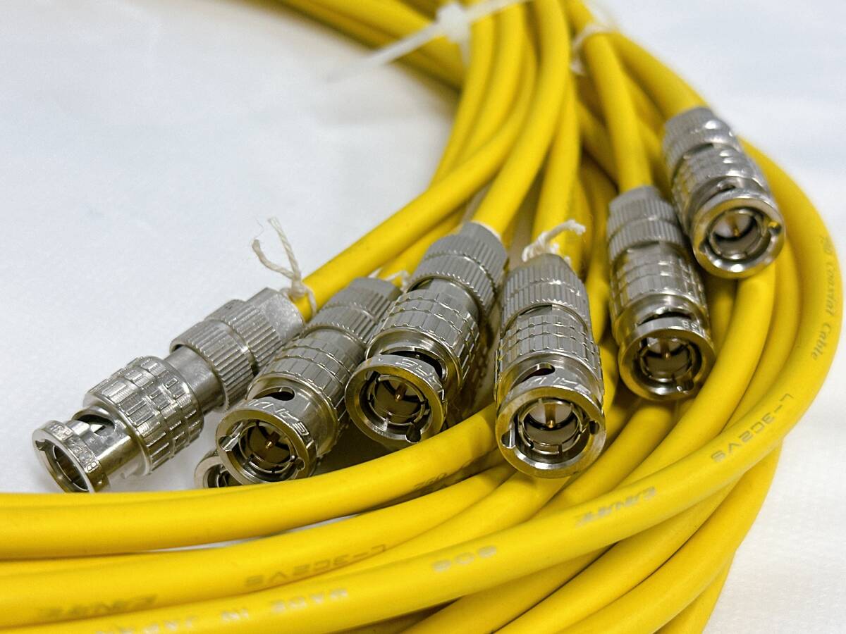 【05】L-3C2VS CANARE Coaxial Cable 806 75Ω カナレ ケーブル イエロー_画像7