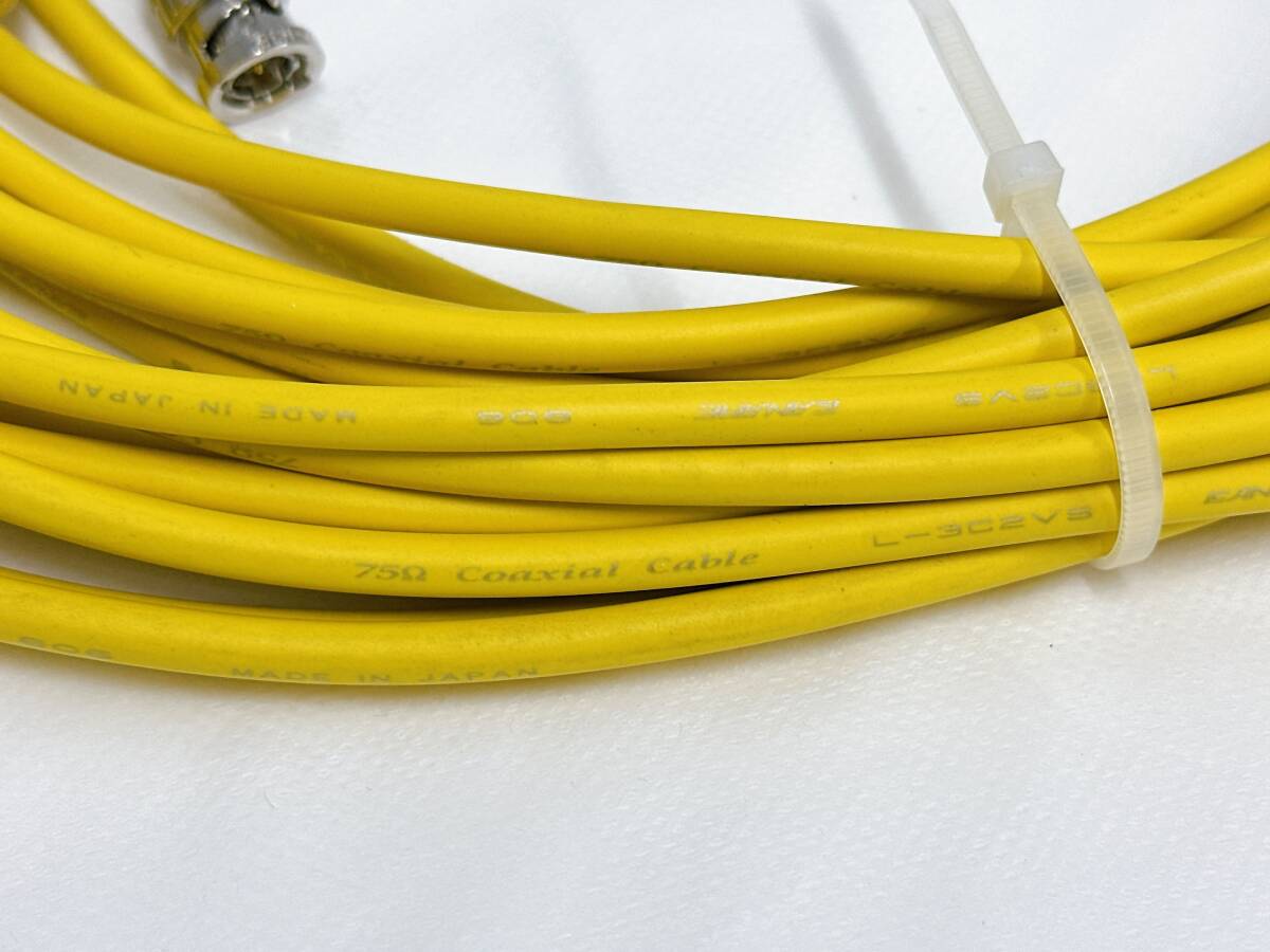 【05】L-3C2VS CANARE Coaxial Cable 806 75Ω カナレ ケーブル イエロー_画像8