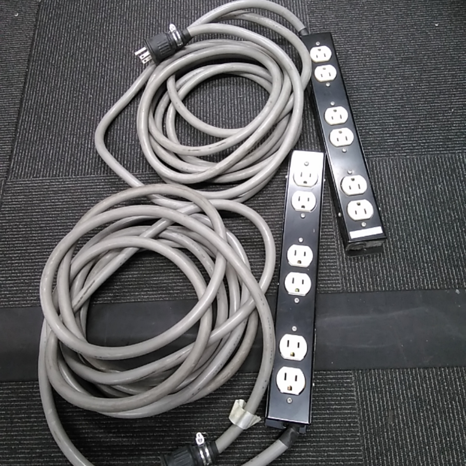 【04】メレック　コンセントユニット　A-010　AC100V　15A　2個セット　中古品_画像1