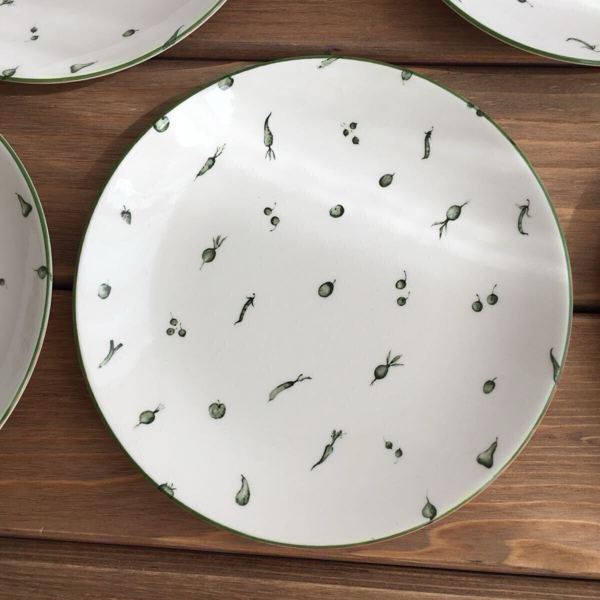 NIKKOニッコーサラミッダSara middaプレート5枚セット ベジタブル_画像2