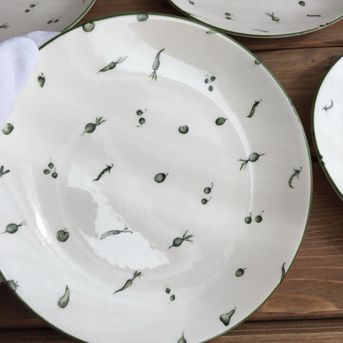 NIKKOニッコーサラミッダSara middaプレート5枚セット ベジタブル_画像3