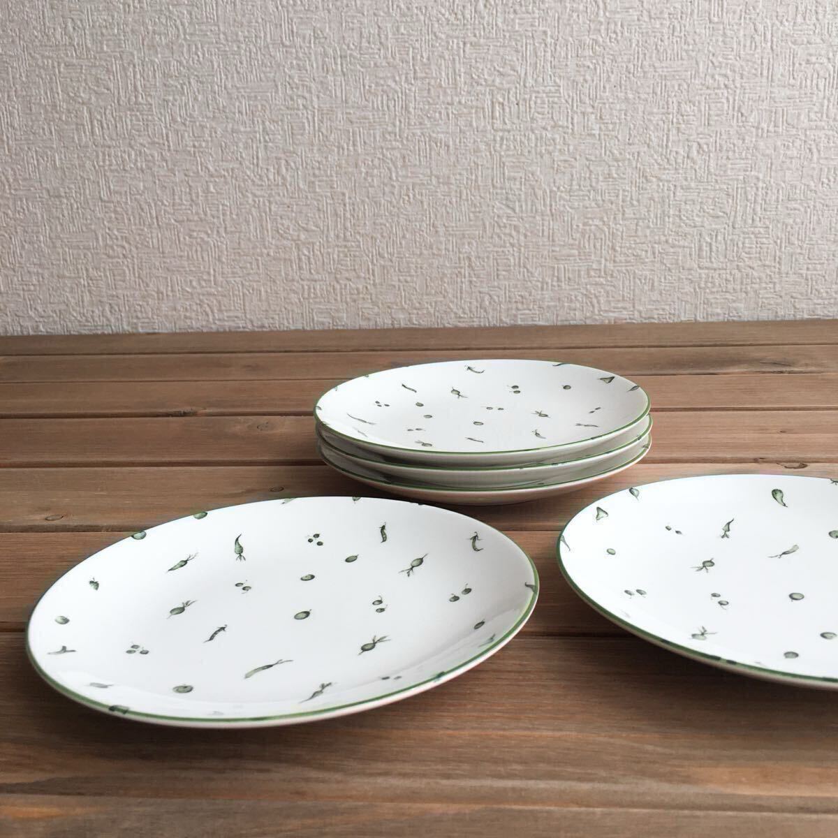 NIKKOニッコーサラミッダSara middaプレート5枚セット ベジタブル_画像5