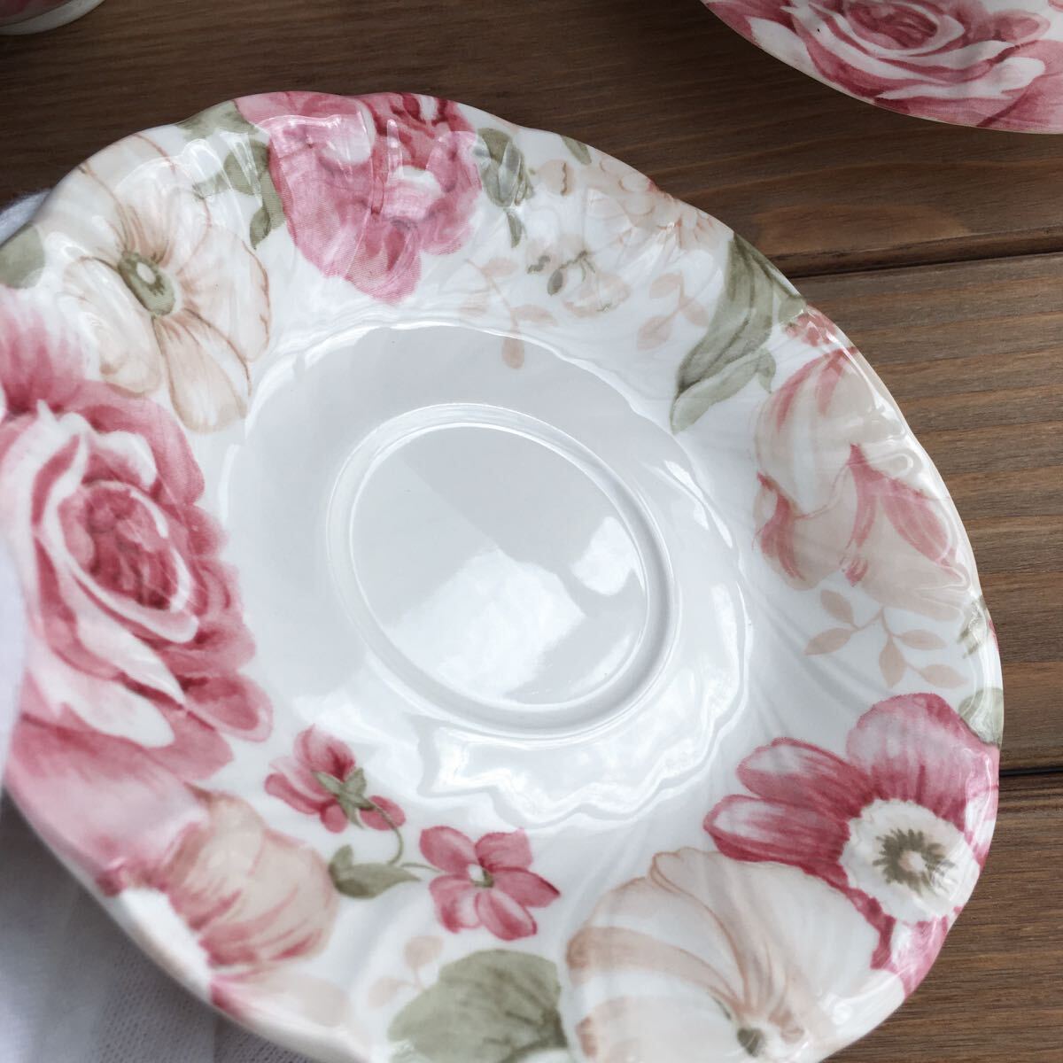 ニッコーNIKKOカップ＆ソーサー2客セット薔薇_画像5
