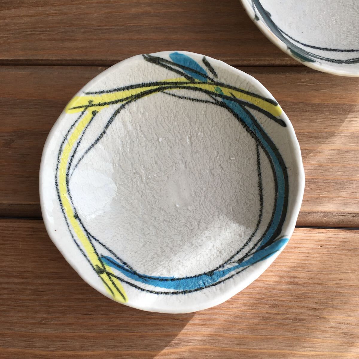 陶芸家寺田みのる小皿2個セット三つ足小鉢 未使用品_画像2