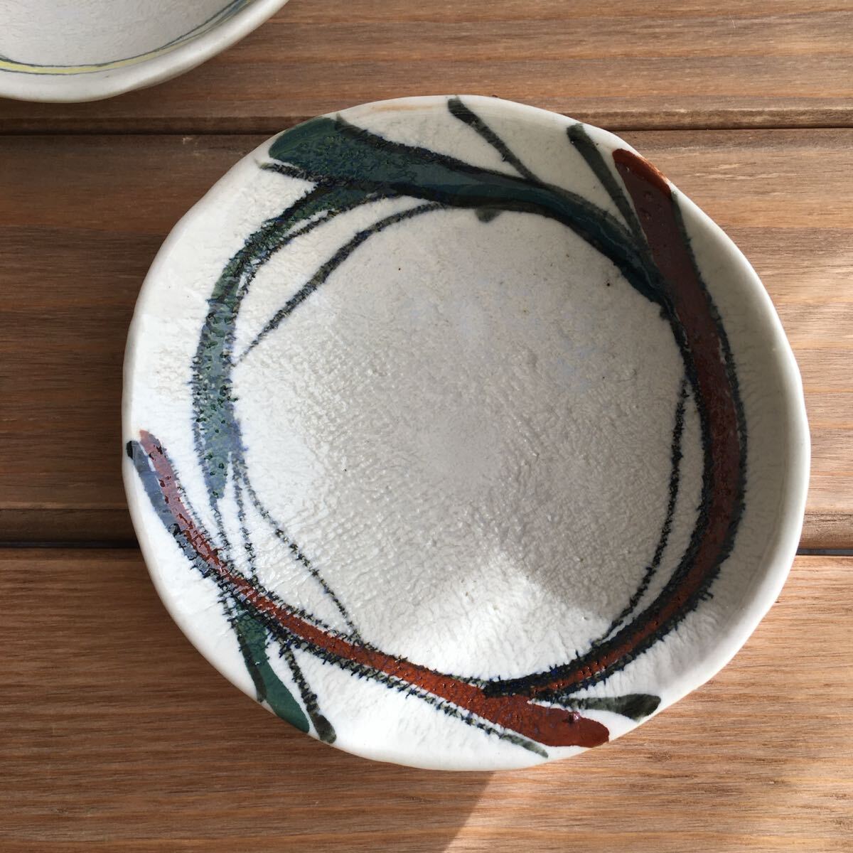 陶芸家寺田みのる小皿2個セット三つ足小鉢 未使用品_画像3