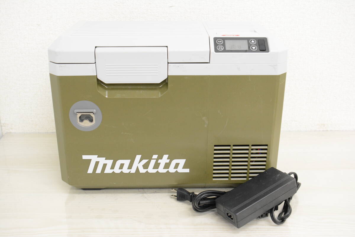 【動作品】 makita マキタ 充電式保冷温庫 CW003G 7L オリーブ ポータブル冷蔵庫 保温庫 アウトドア用品 キャンプ 7W674_画像1