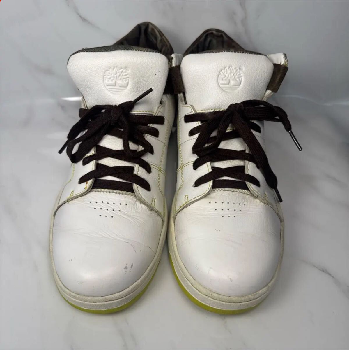 ティンバーランド スニーカー ミドルカット 28cmホワイト 白 メンズ Timberland_画像2