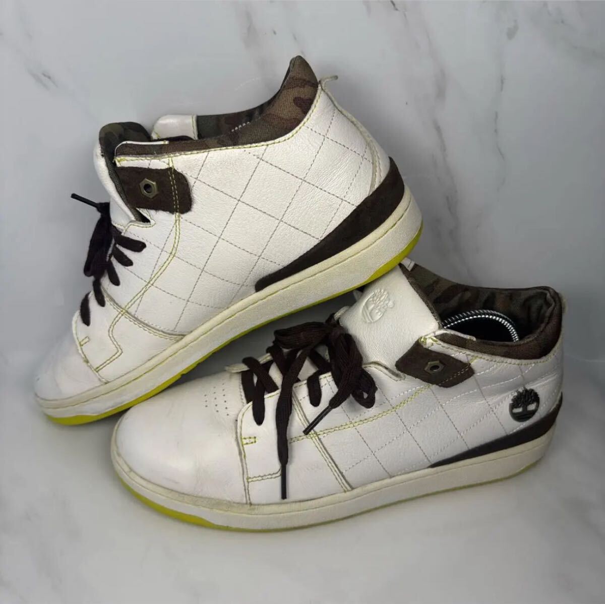 ティンバーランド スニーカー ミドルカット 28cmホワイト 白 メンズ Timberland_画像3