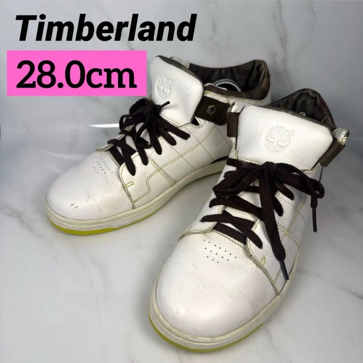 ティンバーランド スニーカー ミドルカット 28cmホワイト 白 メンズ Timberland_画像1