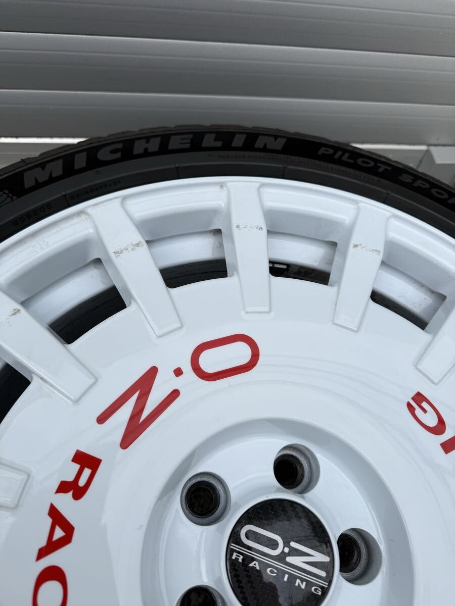 OZ racing Rally racing 18インチ 8J pcd100 5h パイロットスポーツ5 225/45装着_画像7