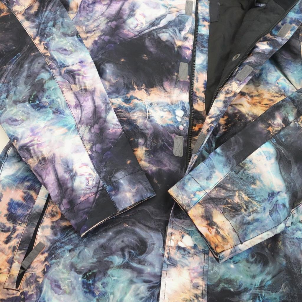 中古 16/17 Quiksilver MISSION PRINTED SHELL JK メンズSサイズ スノーボードジャケットウェア クイックシルバー 39984-3_画像4