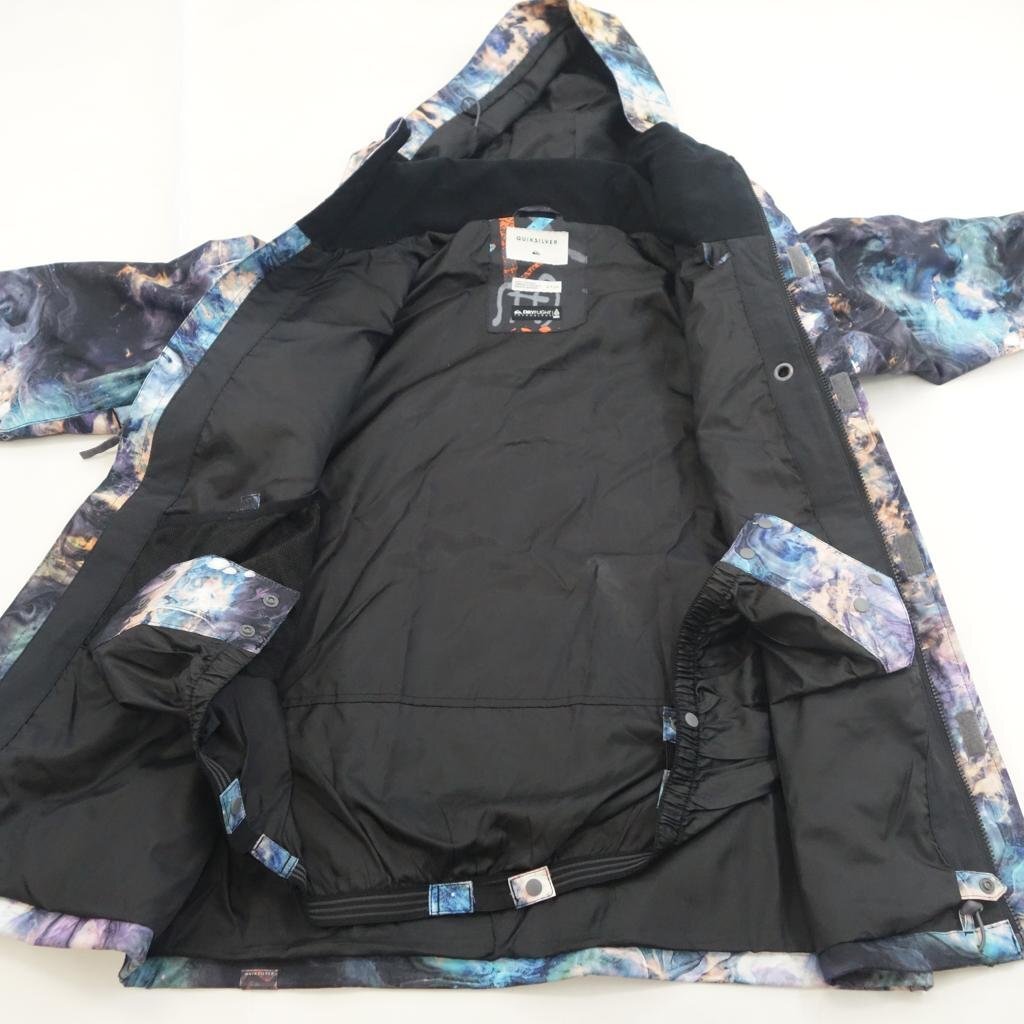 中古 16/17 Quiksilver MISSION PRINTED SHELL JK メンズSサイズ スノーボードジャケットウェア クイックシルバー 39984-3_画像6