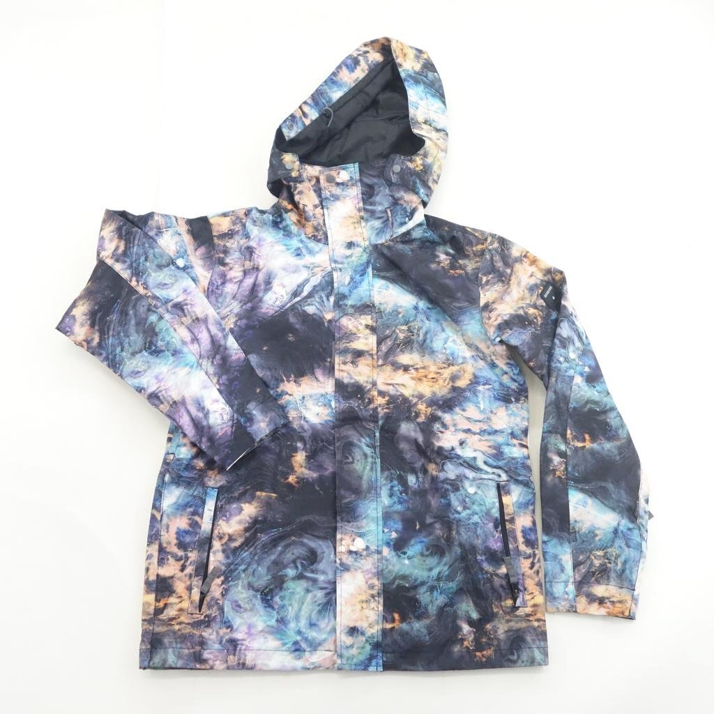 中古 16/17 Quiksilver MISSION PRINTED SHELL JK メンズSサイズ スノーボードジャケットウェア クイックシルバー 39984-3_画像1