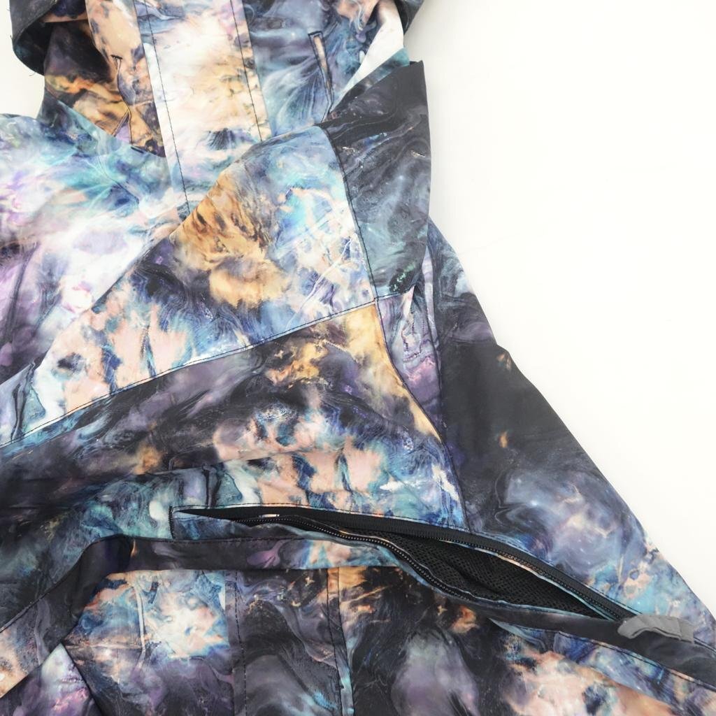 中古 16/17 Quiksilver MISSION PRINTED SHELL JK メンズSサイズ スノーボードジャケットウェア クイックシルバー 39984-3_画像5