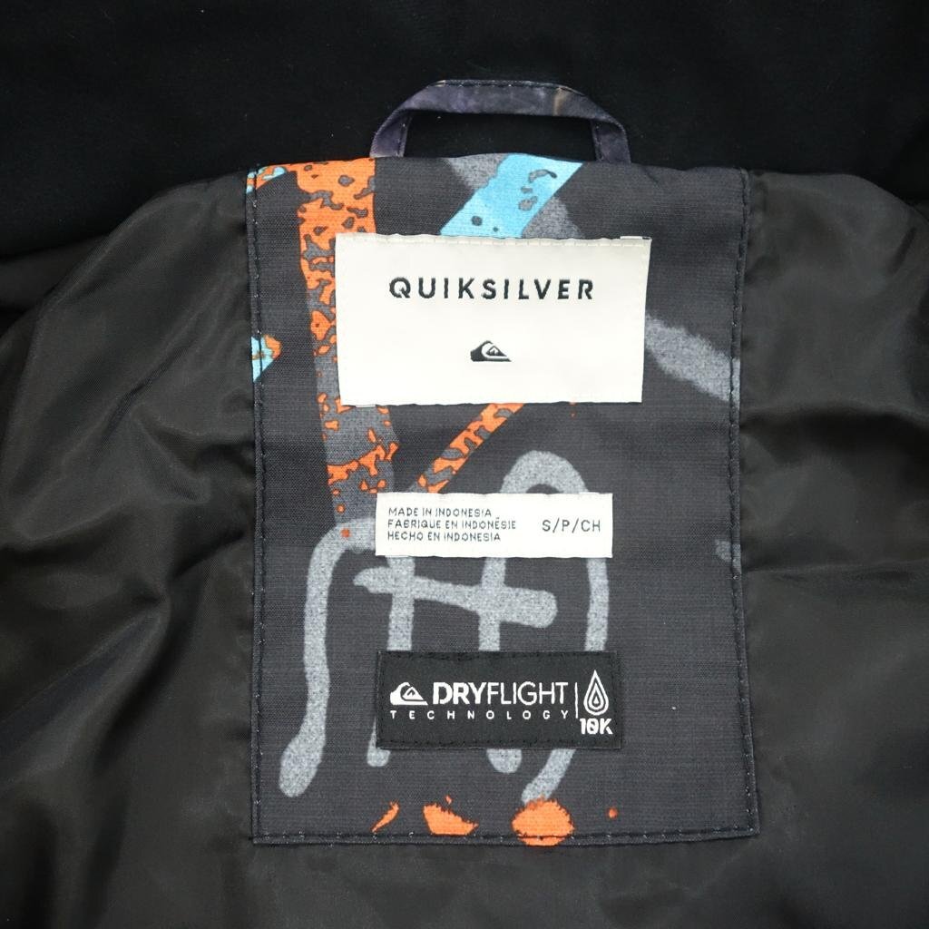 中古 16/17 Quiksilver MISSION PRINTED SHELL JK メンズSサイズ スノーボードジャケットウェア クイックシルバー 39984-3_画像2