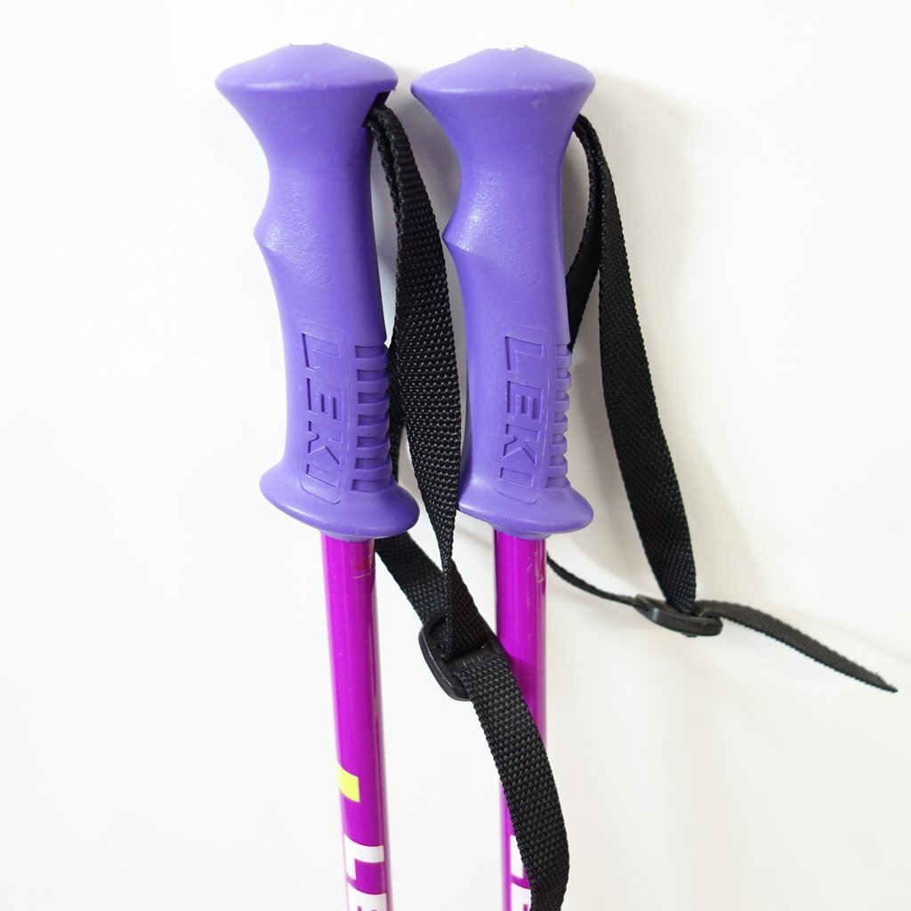 中古 2024年頃 LEKI RIDER TS SERIES ジュニア85cm スキー 子ども用 ストック・ポール レキ ライダー 40149-4_画像2