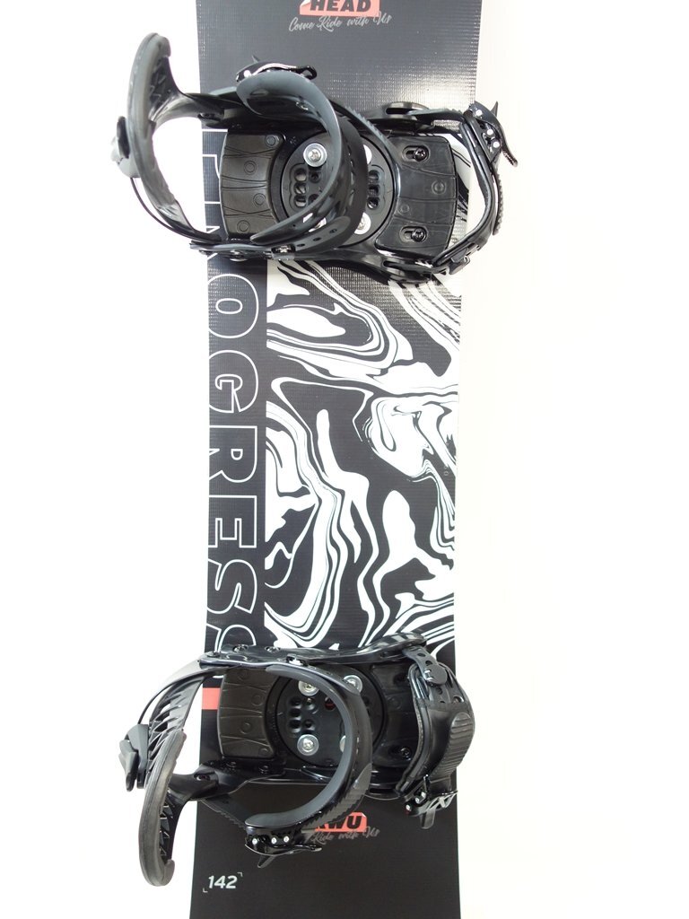 未使用 2024-2025 HEAD PROGRESS BLACK ZUMA ビンディング付きスノーボード ヘッド プログレス ブラック 142cm 40094-16_画像3