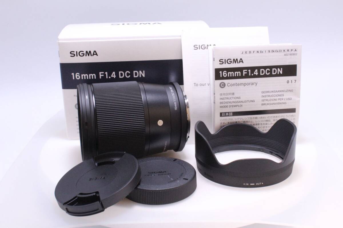 【極美品】SIGMA 16mm F1.4 DC DN | (C) TL 16mm F1.4 DC DN | Contemporary ライカLマウント用_画像1