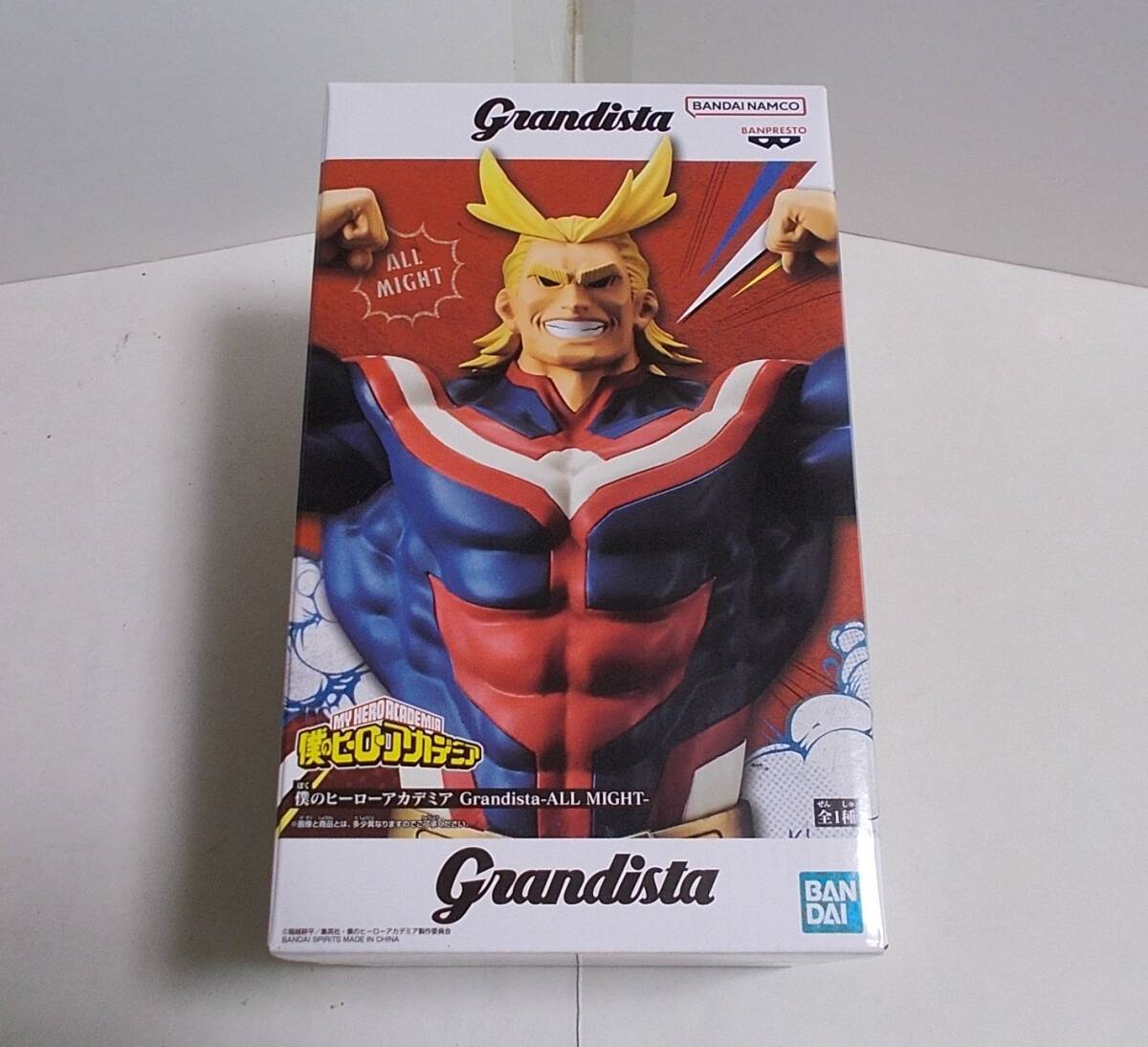 バンプレスト 僕のヒーローアカデミア Grandista ALL MIGHT オールマイト フィギュアの画像1