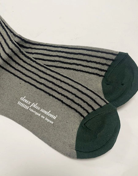 未使用・新品 半額で レディス ブラック系 濃淡 立体的ストライプ ソックス 長さ24センチ パンツに プレゼントにもelleveryzozo ジャーナル_画像5