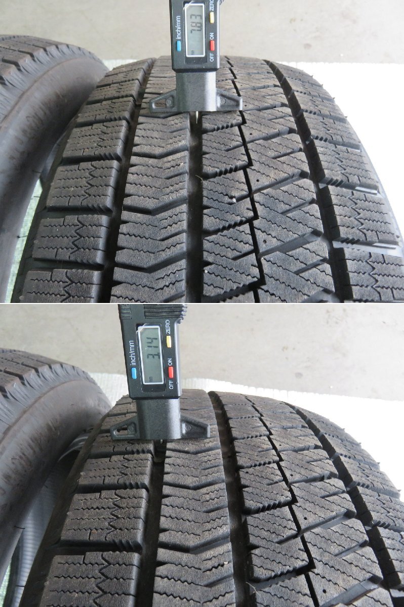 BRIDGESTONE(ブリヂストン) BRLIZZAK VRX2　215/50R17 2020年製造　4本　スタッドレスタイヤ　ジャンク品　冬用　注意事項あり_画像6