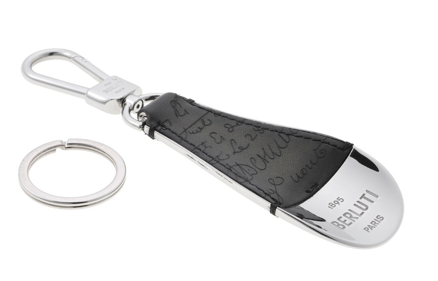 ベルルッティ フルスクリットレザー シューホーン キーリング カーフ ブラック系【中古】商品番号 S-159516 新入荷_画像3