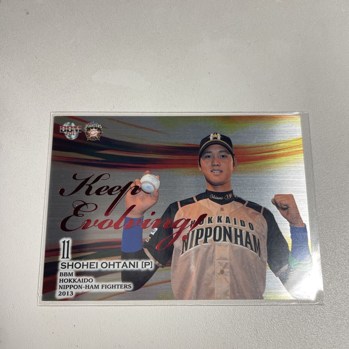 *100 листов ограничение большой . sho flat Hokkaido Nippon-Ham Fighters BBM 2013 Keep Evolving ROOKIE Card 100 листов ограничение 2 меч . серийный номер превосходный товар оценка для RC