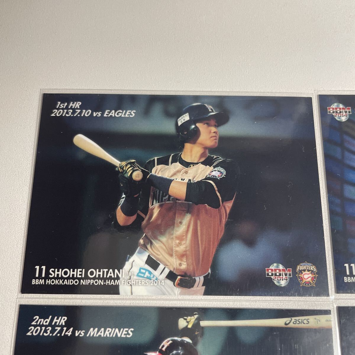 [ большой . sho flat /Shohei Ohtani]2014 BBM Hokkaido Nippon-Ham Fighters RC rookie час 1WIN 1st HR 3rd win 3rdHRdoja-s
