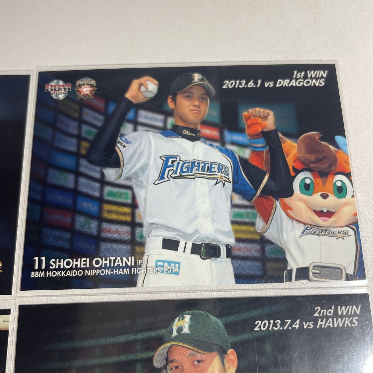 [ большой . sho flat /Shohei Ohtani]2014 BBM Hokkaido Nippon-Ham Fighters RC rookie час 1WIN 1st HR 3rd win 3rdHRdoja-s