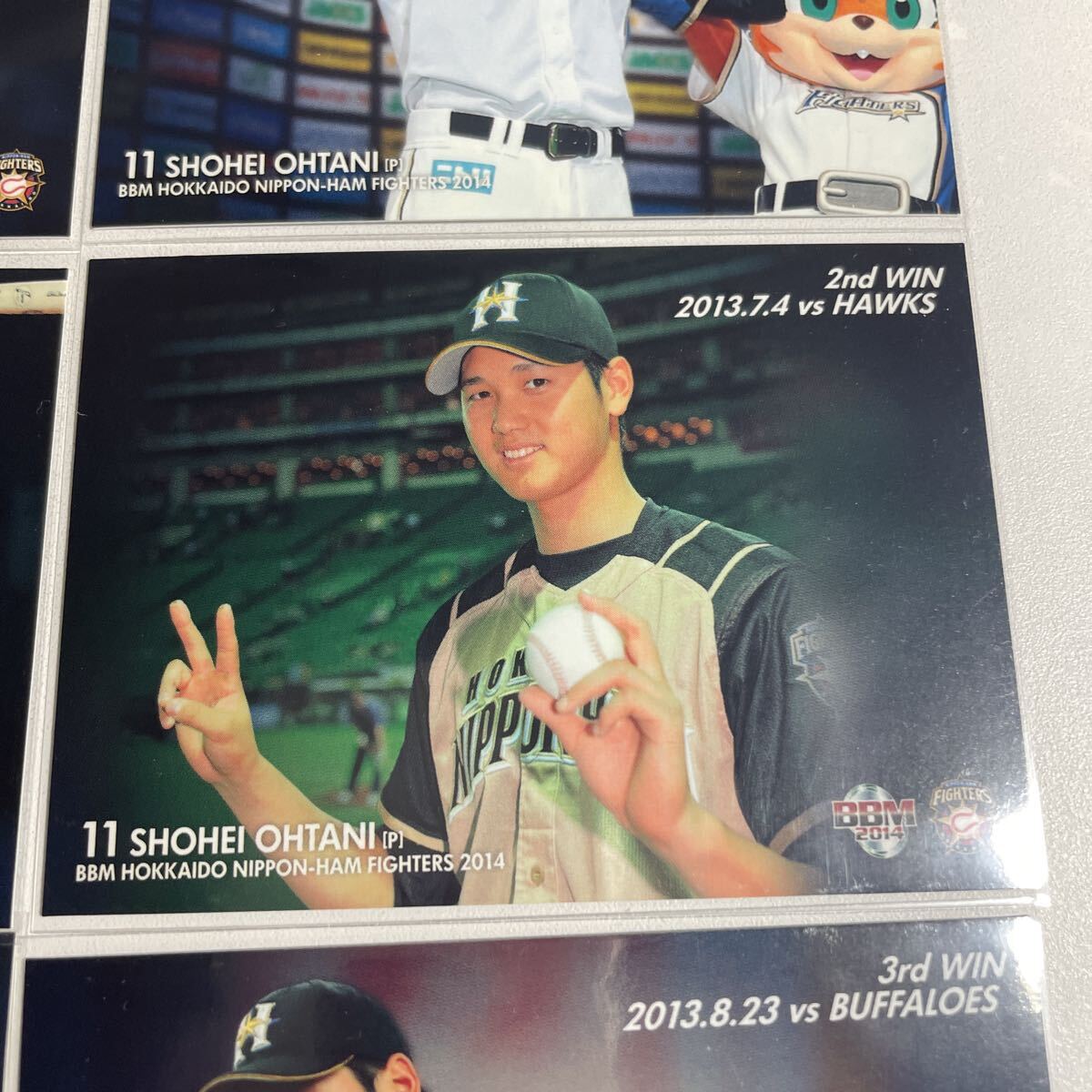 [ большой . sho flat /Shohei Ohtani]2014 BBM Hokkaido Nippon-Ham Fighters RC rookie час 1WIN 1st HR 3rd win 3rdHRdoja-s