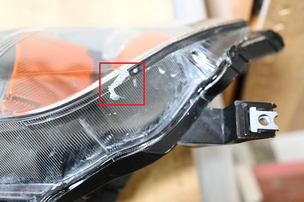 希少美品 ジャンク 黄ばみ無し HONDA AP1 AP2 S2000 後期 純正 HID 左側 ヘッドライト 助手席側 KOITO 100-22483 打刻 TJ_画像6