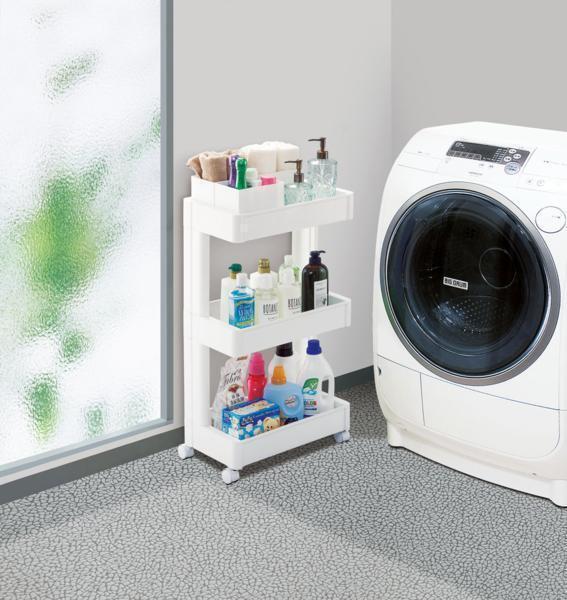 【値下げ】 野菜ストッカー 収納 食器 キッチン雑貨 ワゴン キャスター付き 3段 幅25 キッチンワゴン キッチン キッチン収納 M5-MGKFU5545_画像7