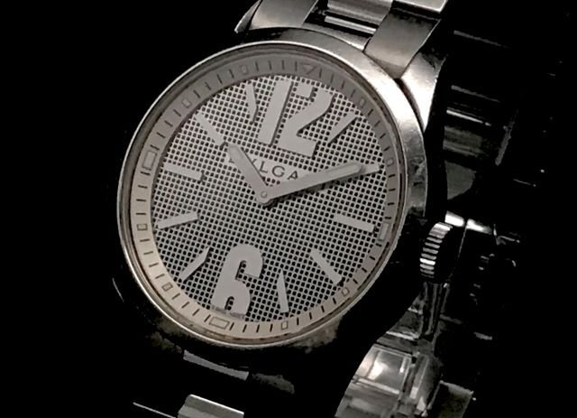 BVLGARI ブルガリ ソロテンポ ST37S 文字盤グレー クオーツ SS 腕時計 メンズ保証書/取扱説明書/ケース/箱あり_画像7