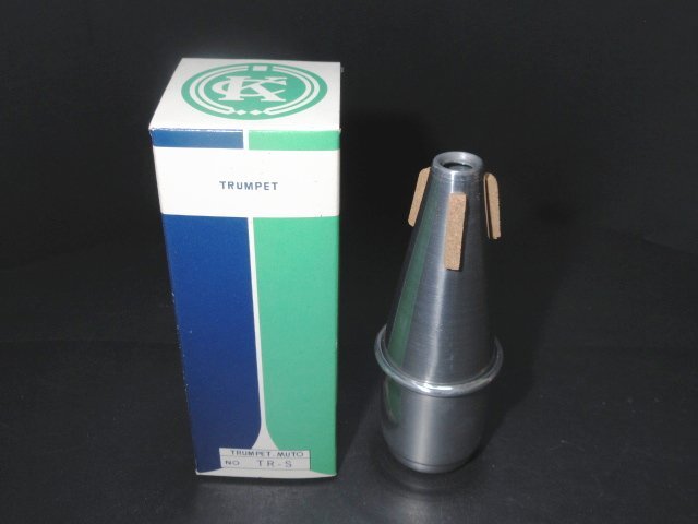 エ936◇ ラーク M4015 中国製 トランペット マウスピース+ストレートミュート ケース付(鍵付) / LARK 金管楽器 音楽演奏 吹奏楽 趣味 /_画像9
