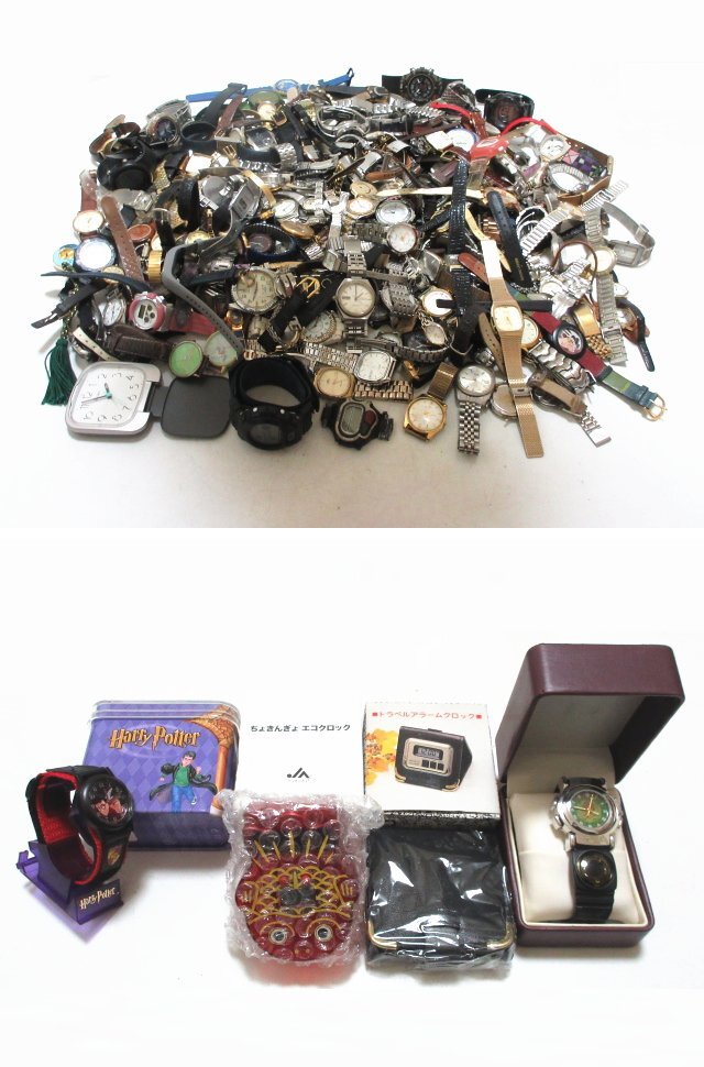 エ962◇ セイコー シチズン カシオ 等 腕時計 フェイス 懐中時計 他 大量 カラー色々 総重量8kg(約) ケース付 / 未使用&中古 / 現状渡し_画像1