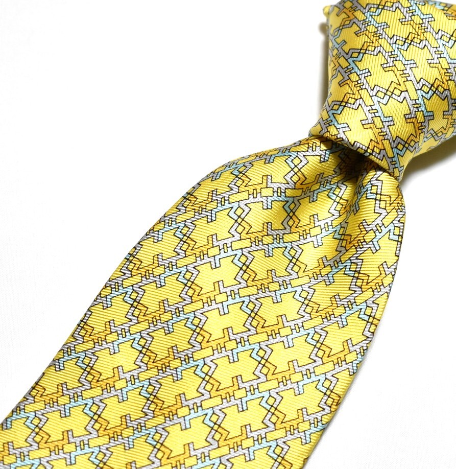 H303☆ダンヒル　ネクタイ　パターン柄☆3本以上送料無料_画像1