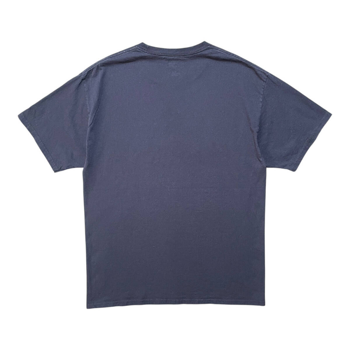 USA 古着 Champion チャンピオン イリノイ大学 カレッジ Tシャツ プリント ネイビー メンズL クルーネック BA2634_画像2