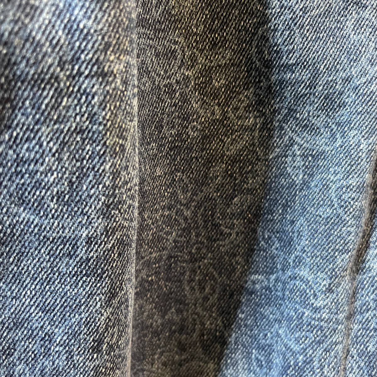 USA 古着 ヴィンテージ スタンドカラー 花柄 デニムジャケット Gジャン ジージャン ネイビー レディースL AE0006_画像6