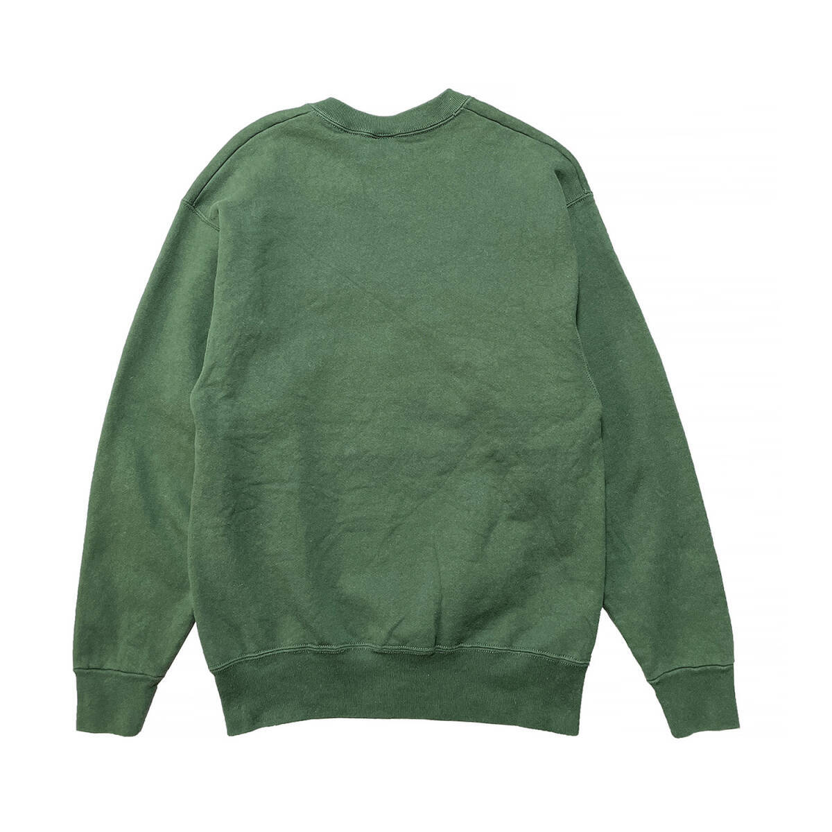 USA 古着 スウェット トレーナー ヘビーコットン キングズキャニオン国立公園 刺繍 クルーネック グリーン BD0423_画像2