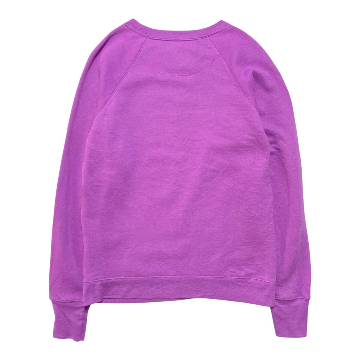USA 古着 Champion チャンピオン クルーネック 前V スウェット トレーナー プリント ロゴ パープル メンズM BD0432_画像2