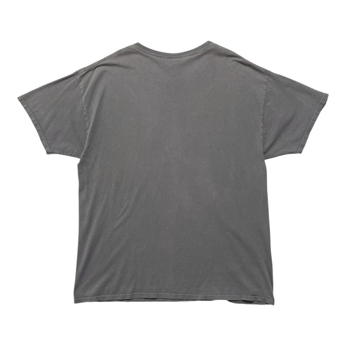 USA 古着 アニマルプリント オオカミ Tシャツ グレー クルーネック メンズXL 狼 ウルフ BA2662_画像3