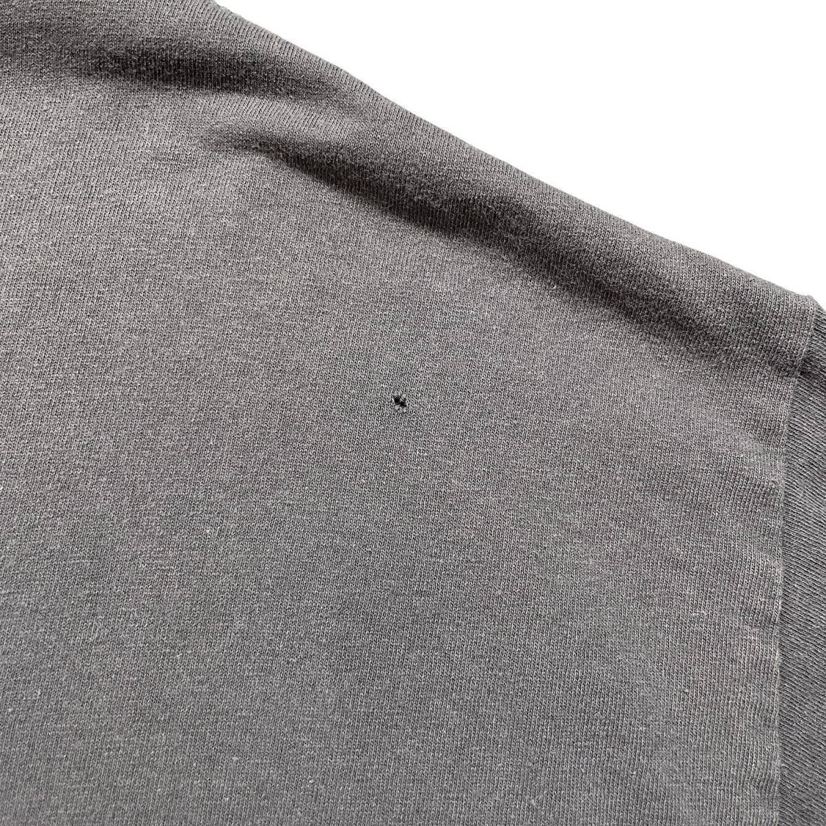 USA 古着 アニマルプリント オオカミ Tシャツ グレー クルーネック メンズXL 狼 ウルフ BA2662_画像10